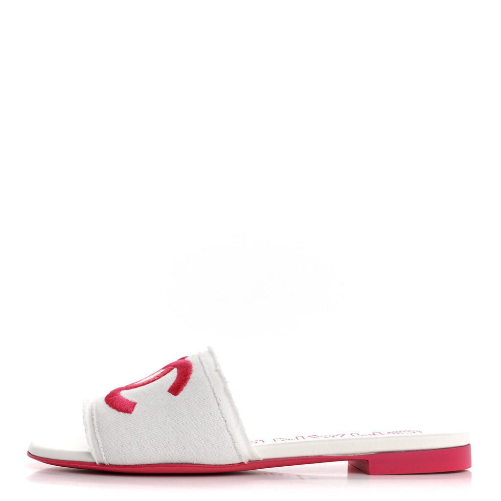Chanel - Jersey Knit CC Mules