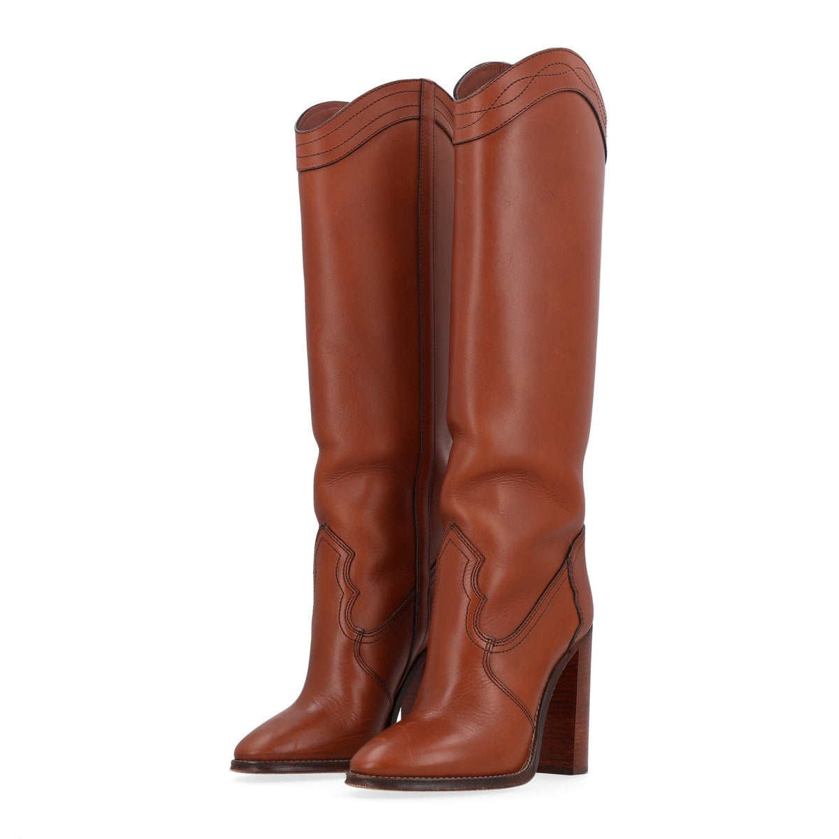 Saint Laurent - Kate 105 Western Knee High Boots