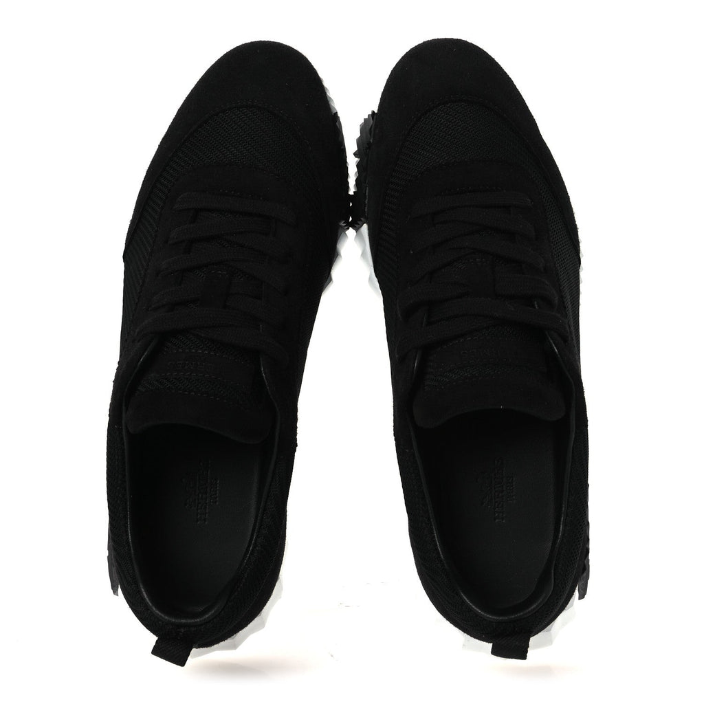 Hermès - Textured Mesh Suede Goatskin Bouncing Sneakers