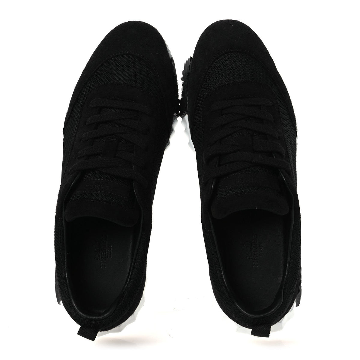 Hermès - Textured Mesh Suede Goatskin Bouncing Sneakers