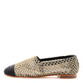 Chanel - Knit Grosgrain Cap Toe CC Moccasin Loafers