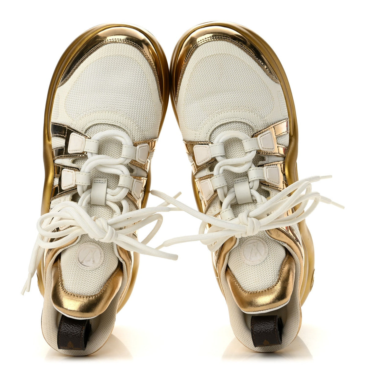 Louis Vuitton - Metallic Calfskin Technical Nylon LV Archlight Sneakers