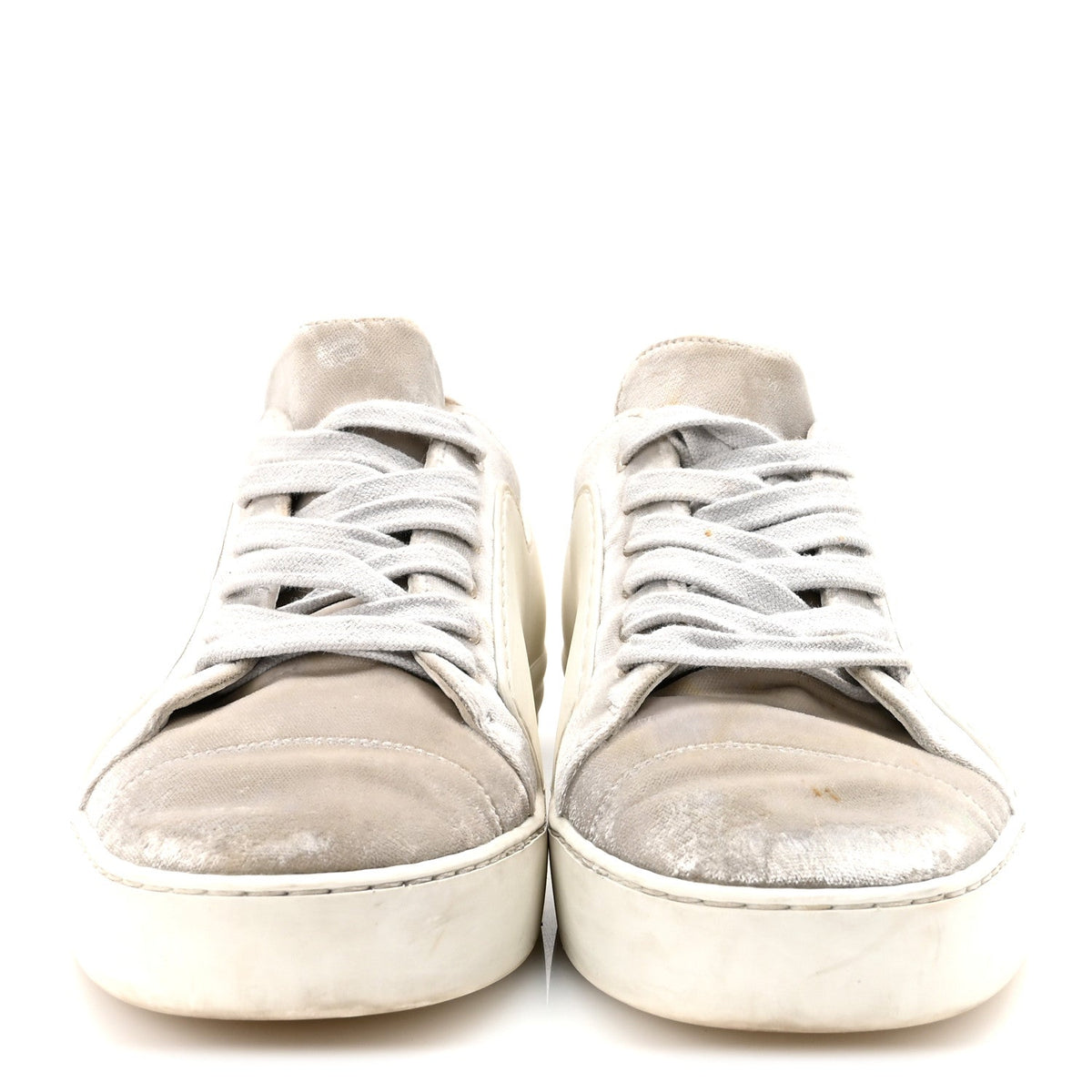 Chanel - Calfskin Velvet CC Sneakers