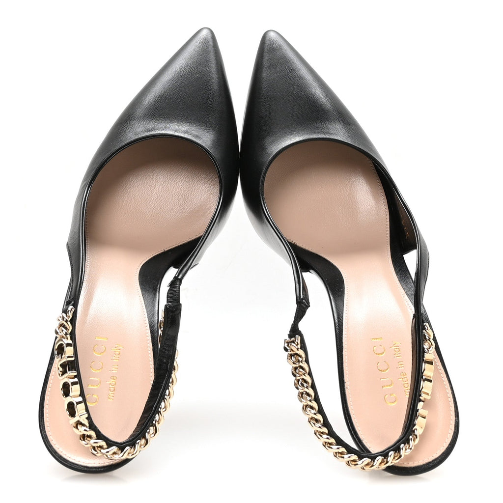 Gucci - Malaga Kid 85mm Slingback Pumps