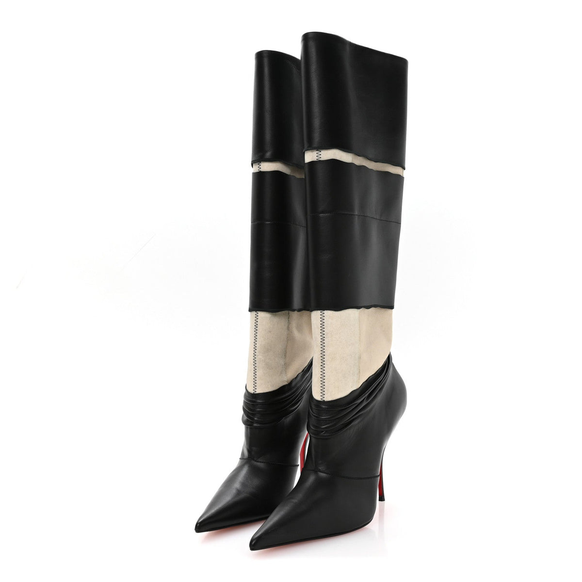 Christian Louboutin - X MAISON MARGIELA Nappa Calfskin Xrismarteen 100 Knee High Boots
