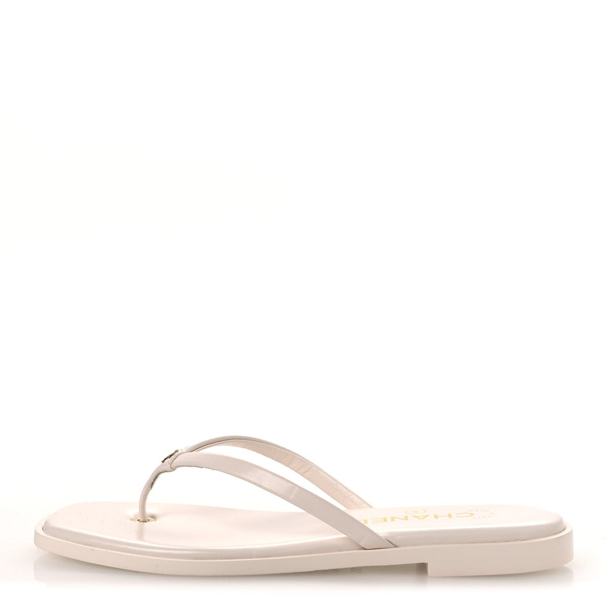 Chanel - Goatskin CC Times Square Thong Sandals