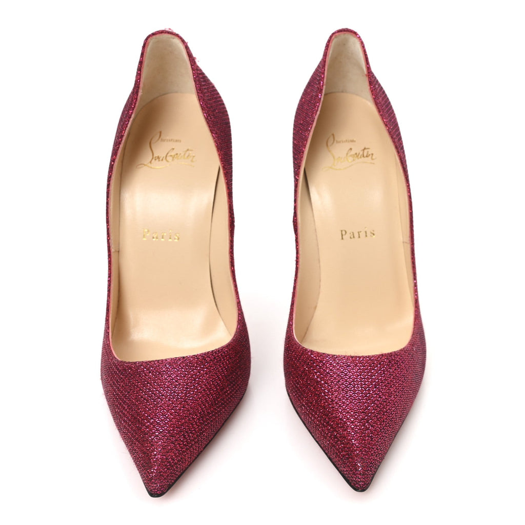 Christian Louboutin - Glitter Tisse Pigalle Follies 120 Pumps
