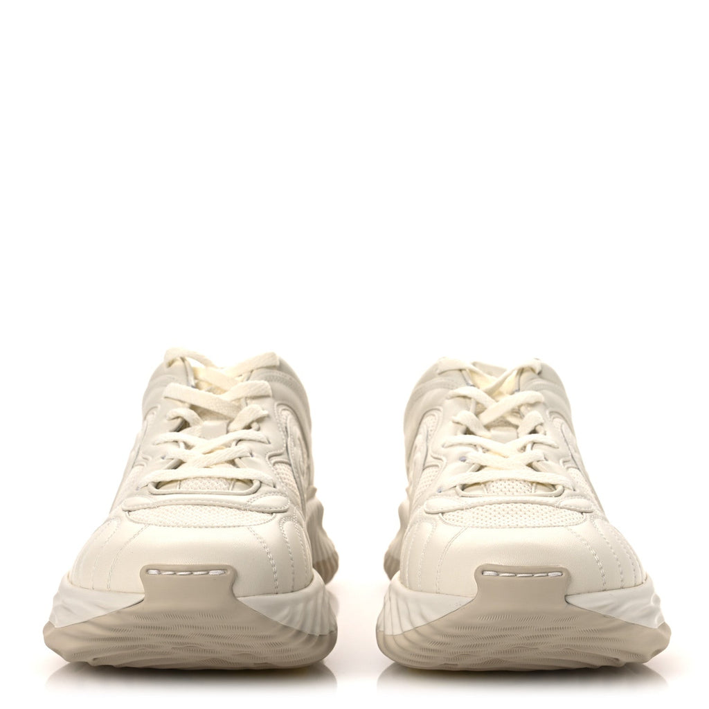 Gucci - New Nappa Sombre Interlocking G Ripple Platform Sneakers 9.5 Off White