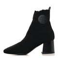 Hermès - Knit Calfskin Jenna 60 Ankle Boots