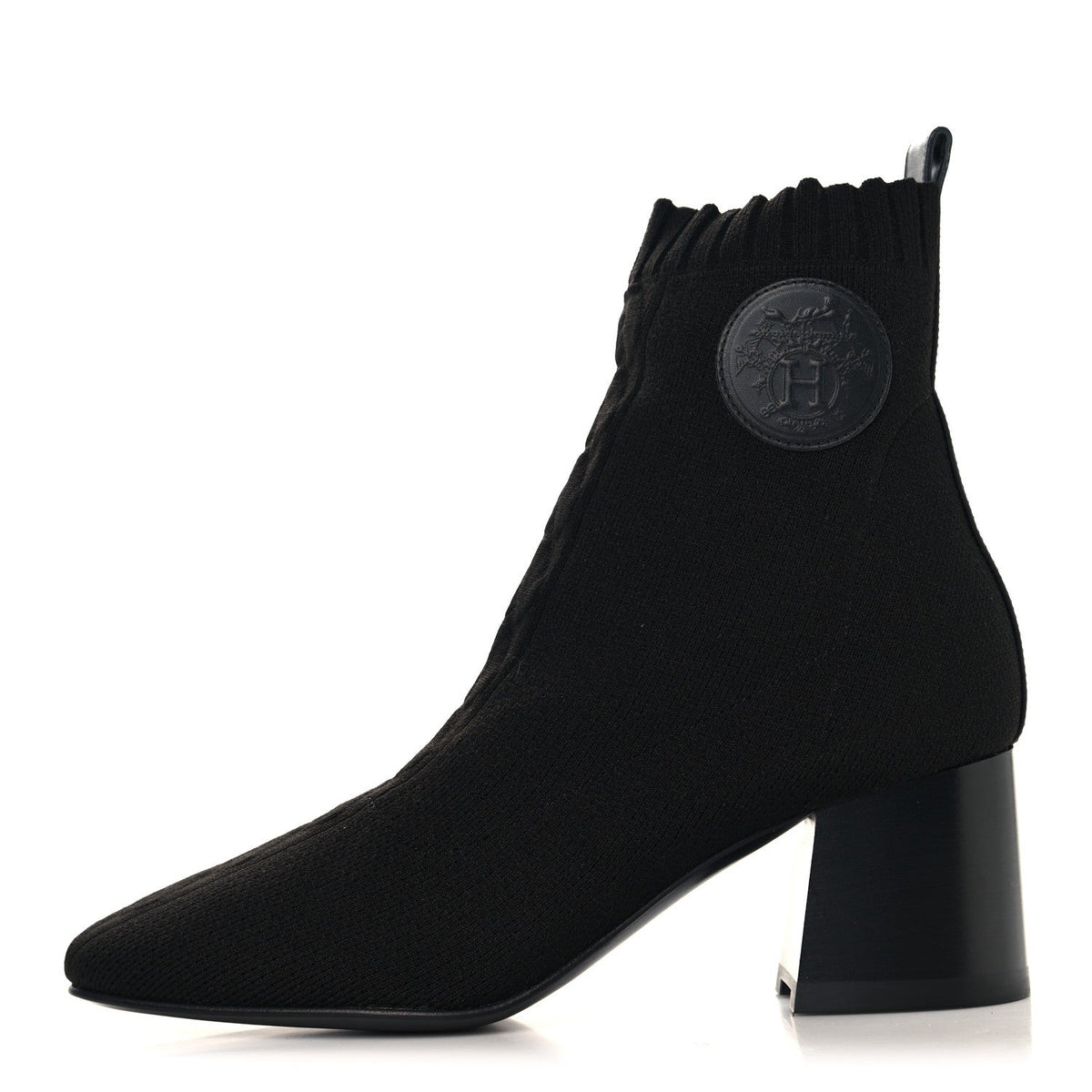 Hermès - Knit Calfskin Jenna 60 Ankle Boots