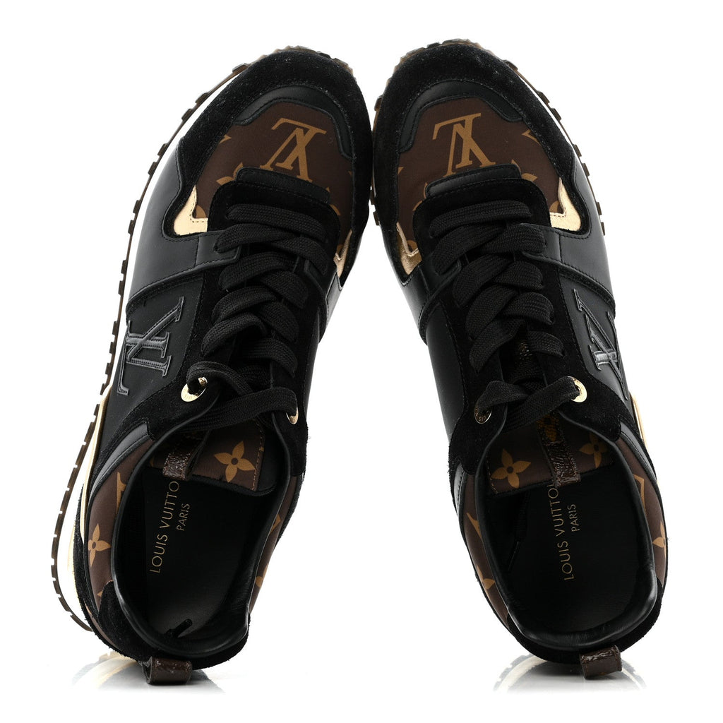 Louis Vuitton - Suede Calfskin Recycled Monogram Nylon Run Away Sneakers