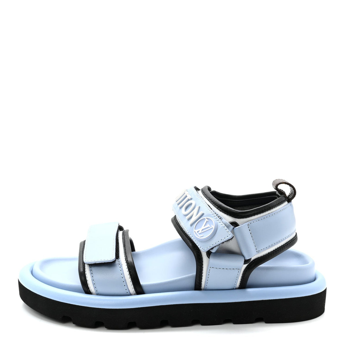 Louis Vuitton - Calfskin Pool Pillow Flat Comfort Sandals - Blue