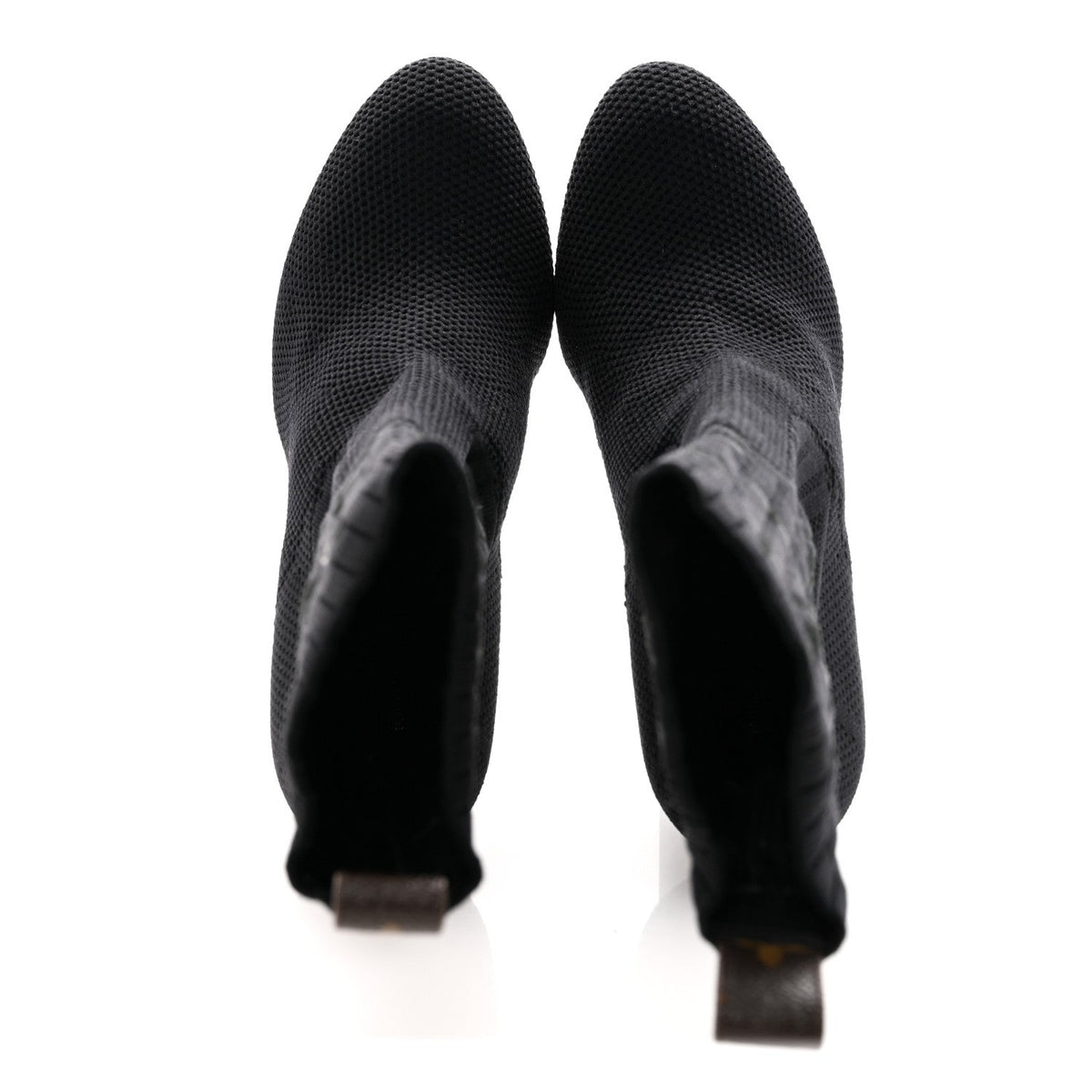 Louis Vuitton - Monogram Stretch Fabric Silhouette Ankle Boots