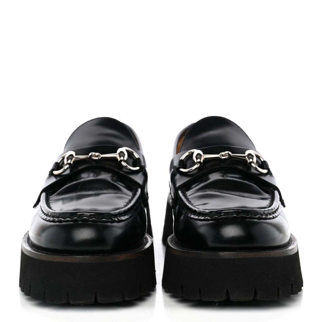 Gucci - Cordovan Lux Horsebit 45mm Platform Loafers