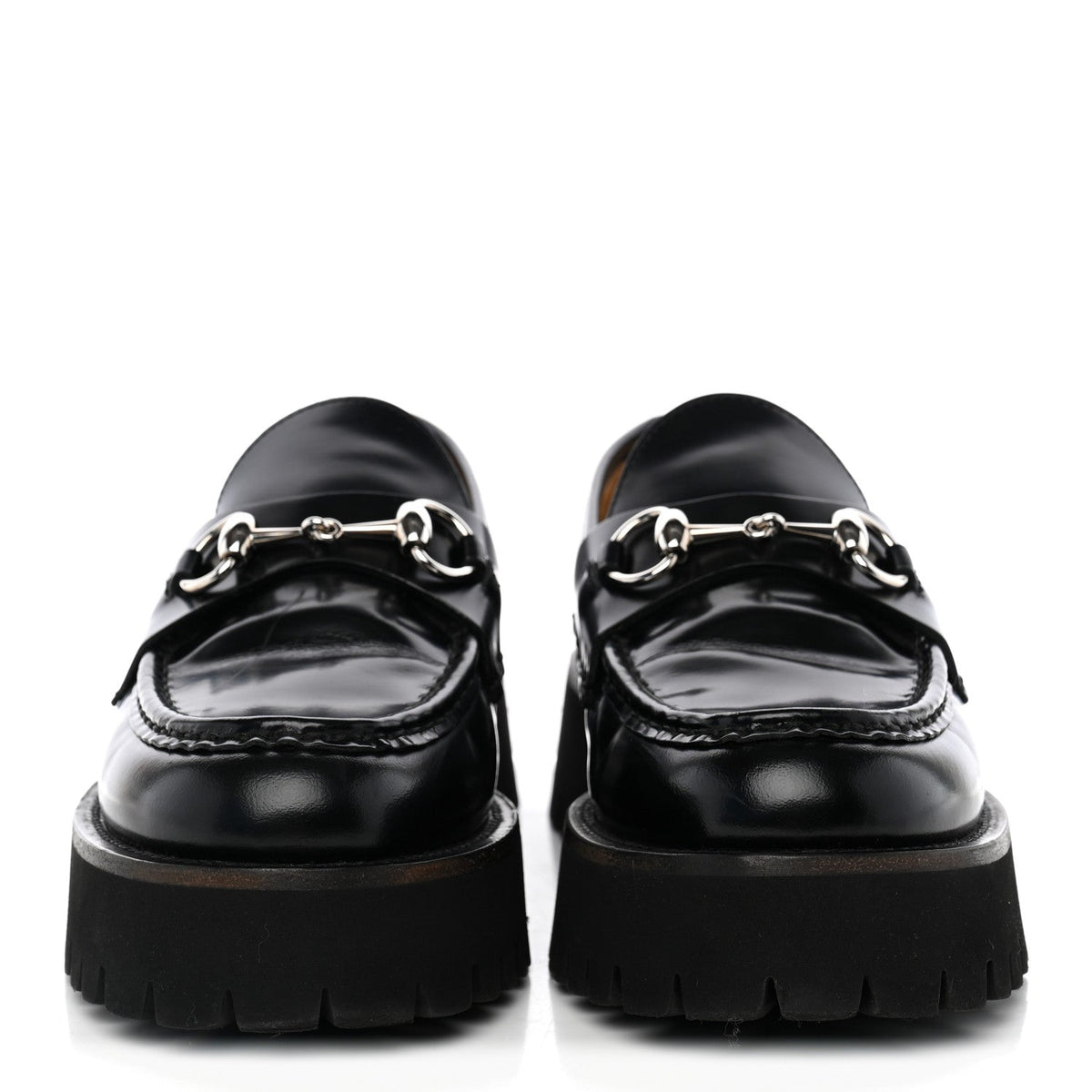 Gucci - Cordovan Lux Horsebit 45mm Platform Loafers