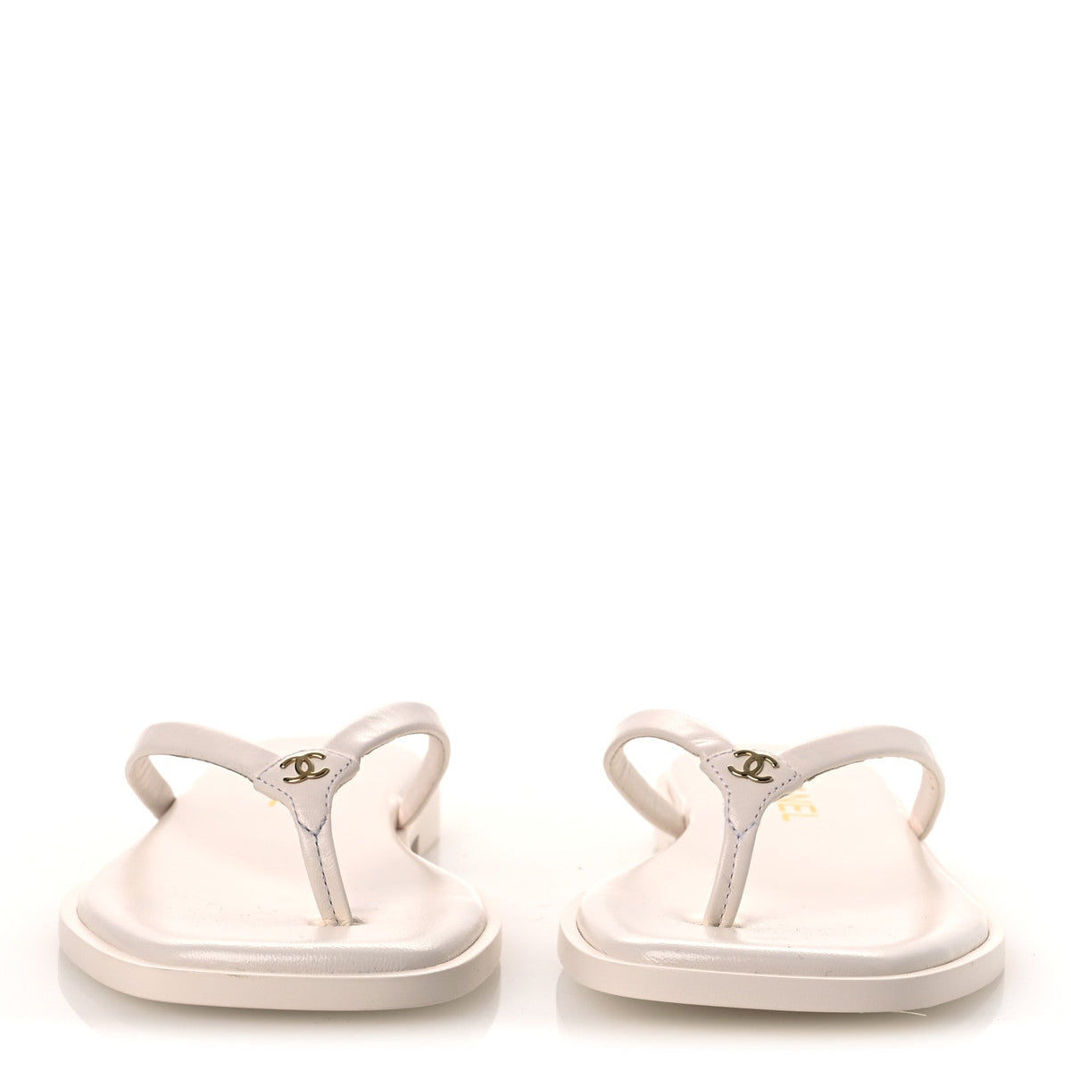 Chanel - Goatskin CC Times Square Thong Sandals