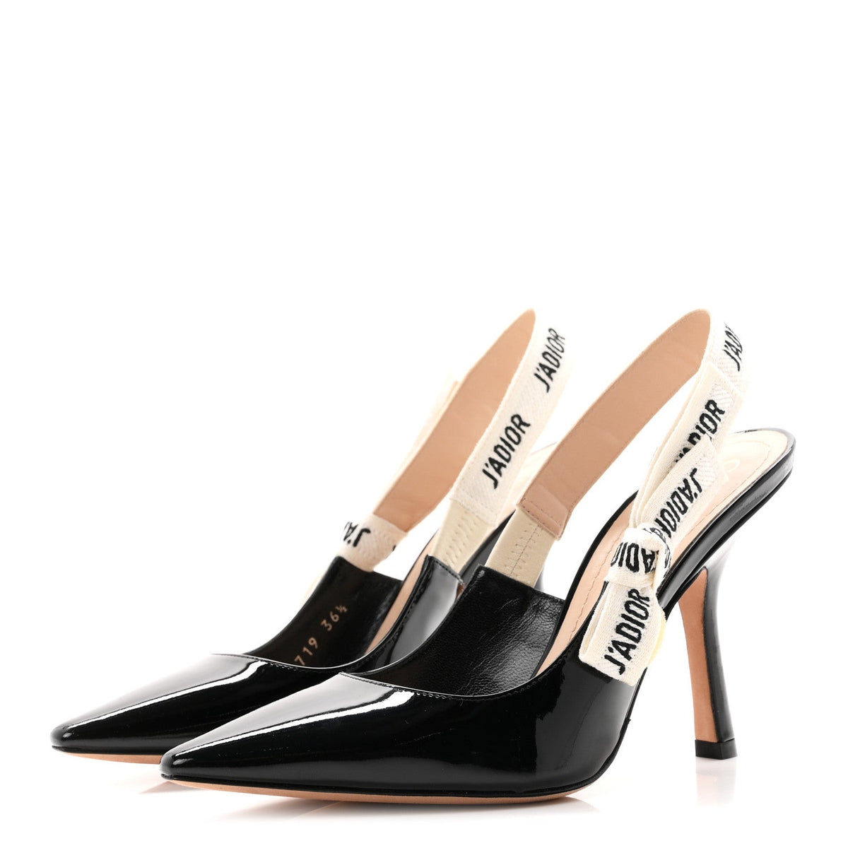 Dior - Patent Ribbon J’Adior Slingback 100mm Pumps