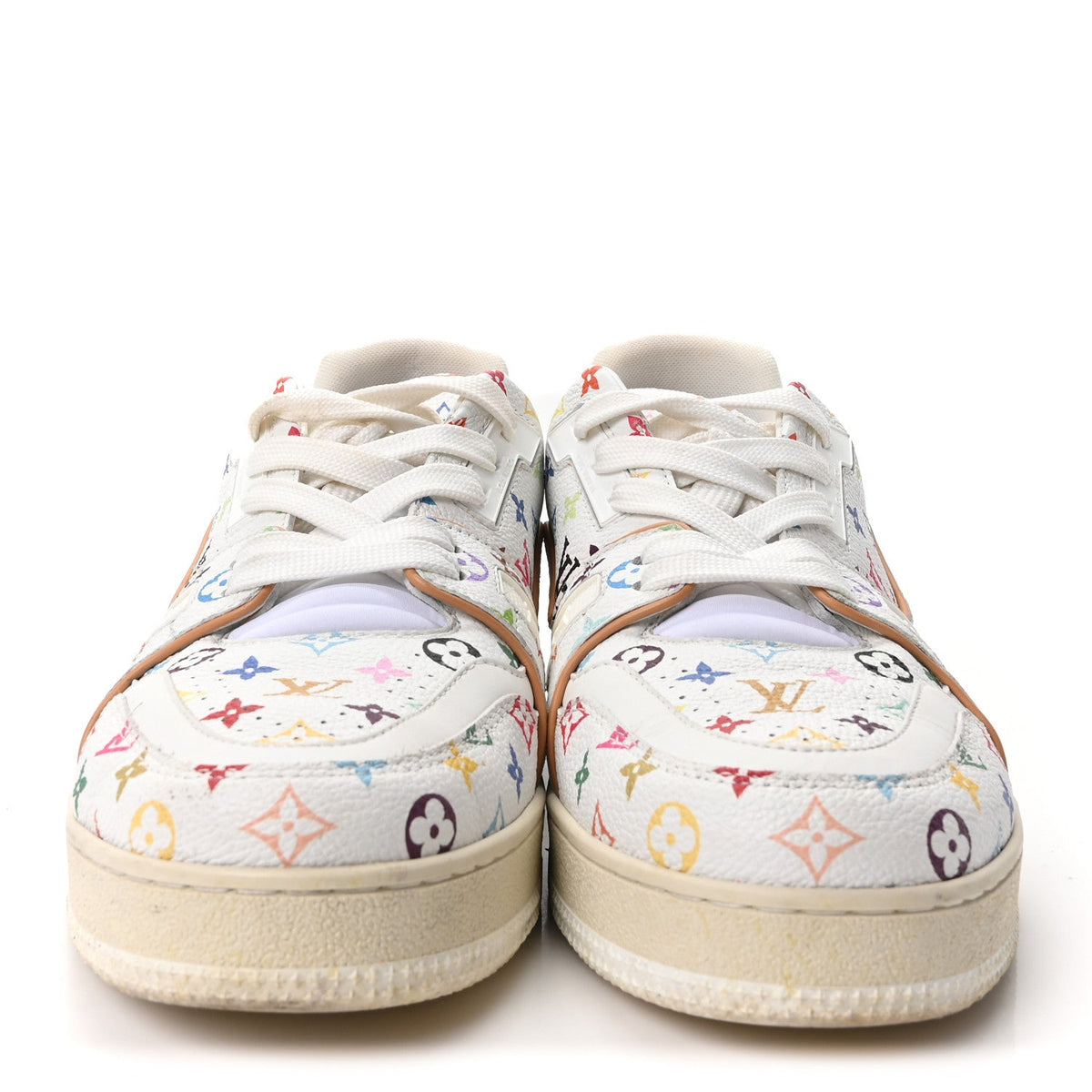 Louis Vuitton - LV X TM Calfskin Monogram Multicolor LV Trainer Sneakers