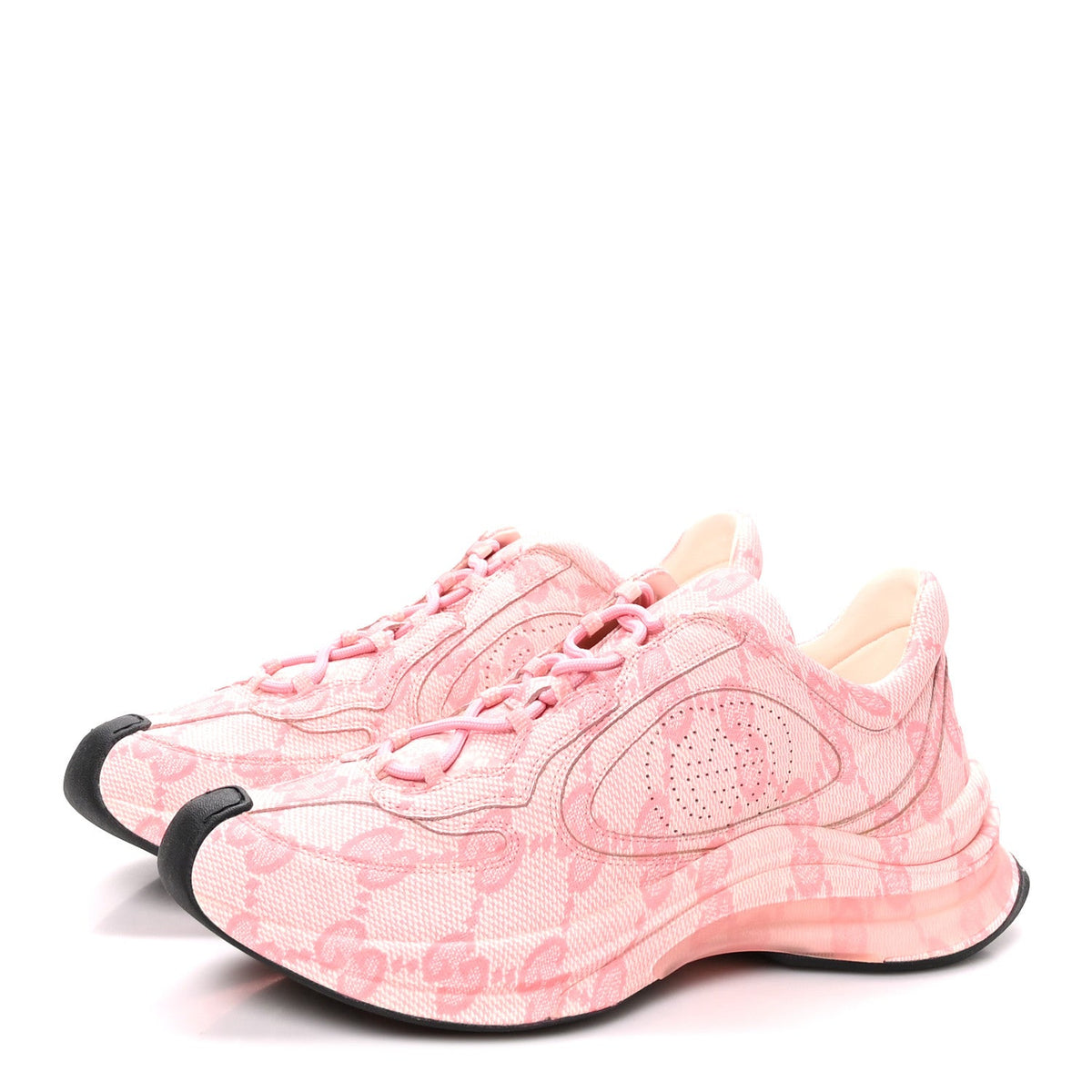 Gucci - Ultralight Plume Calfskin Monogram Printed Gucci Run Sneakers