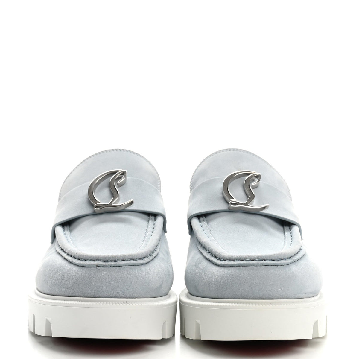 Christian Louboutin - Nubuck CL Moc Lug Flat Loafers