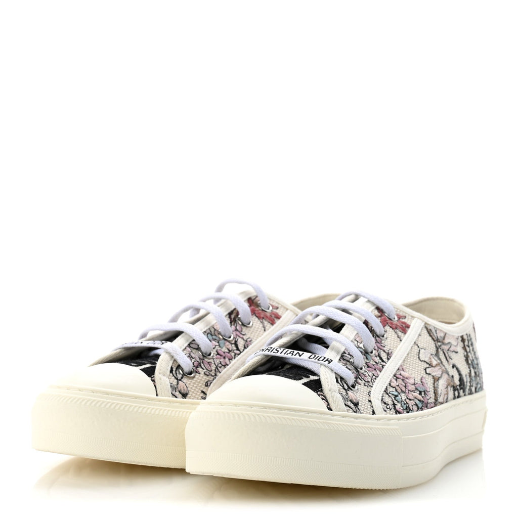 Dior - Canvas Embroidered Walk’N’Dior Low Top Sneakers