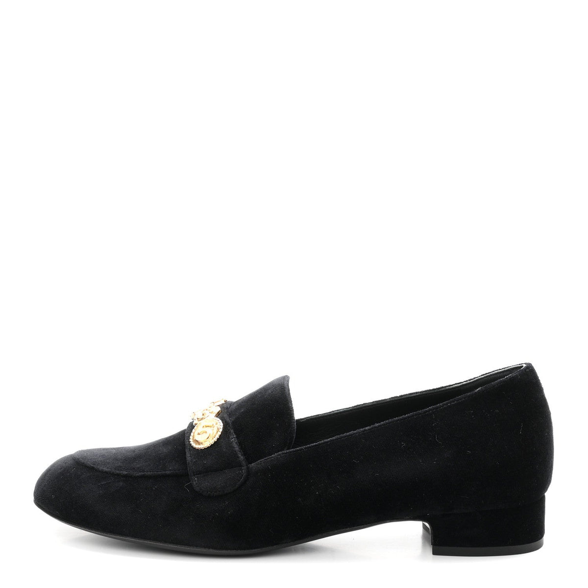 Chanel - Velvet Moccasin Loafers