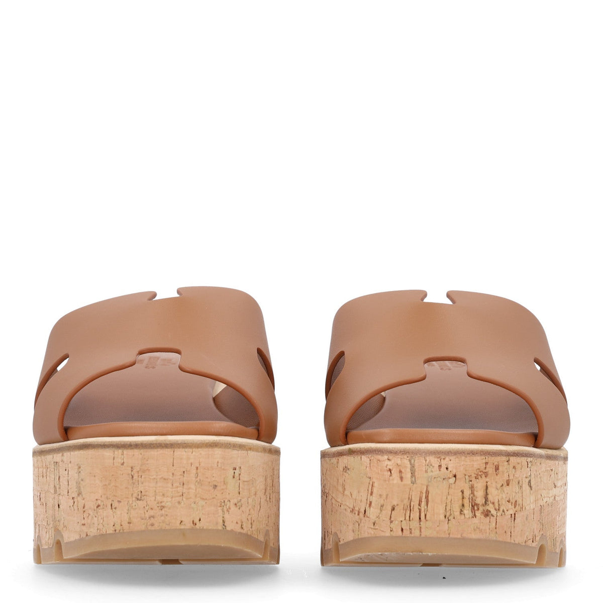 Hermès - Calfskin Cork Eze 30 Sandals
