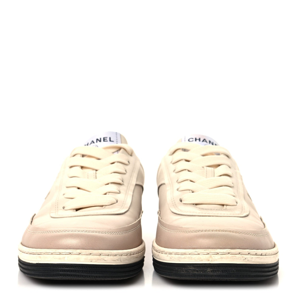 Chanel - Printed Calfskin CC Logo Sneakers