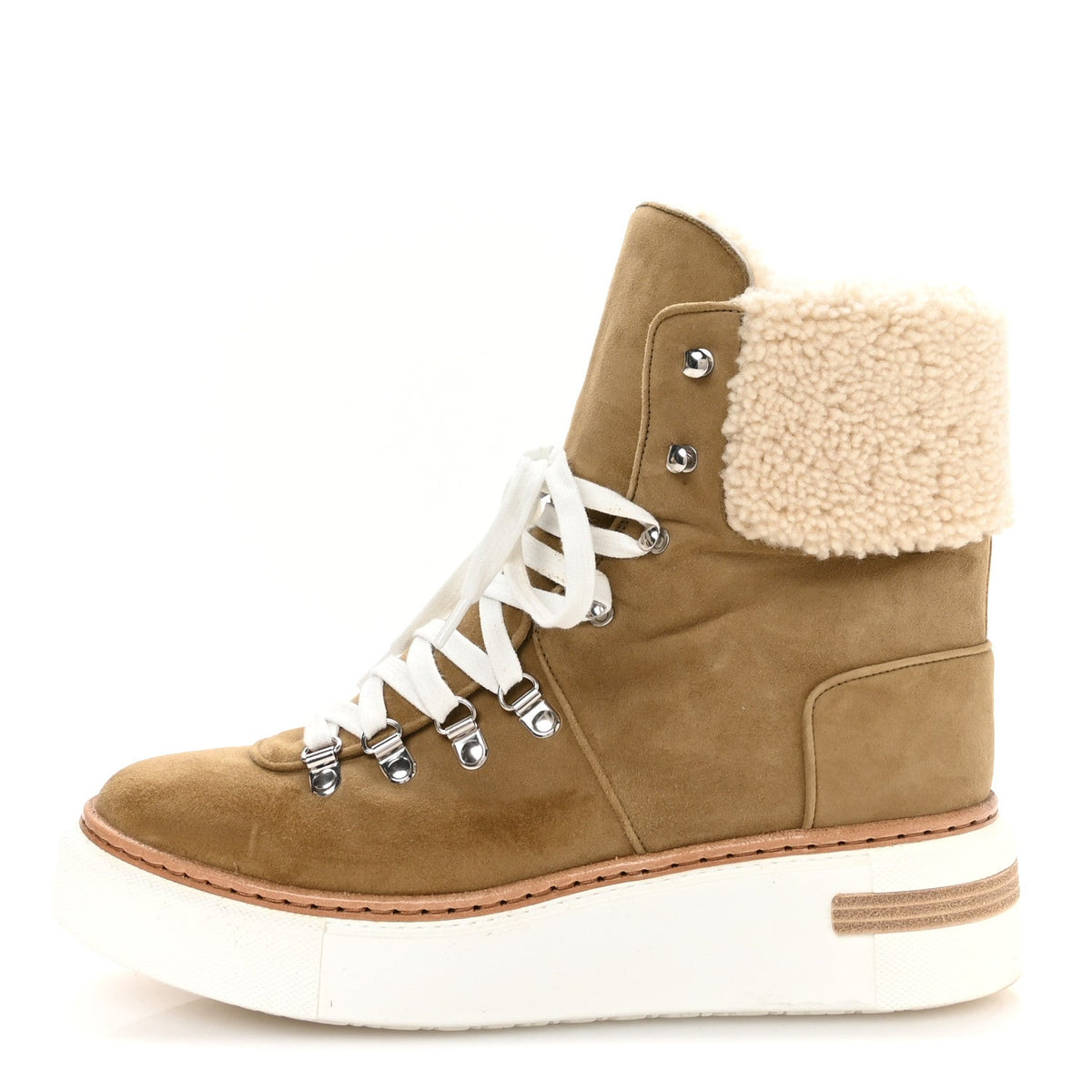 Hermès - Chevre Velours Woolskin Flocon Ankle Boots