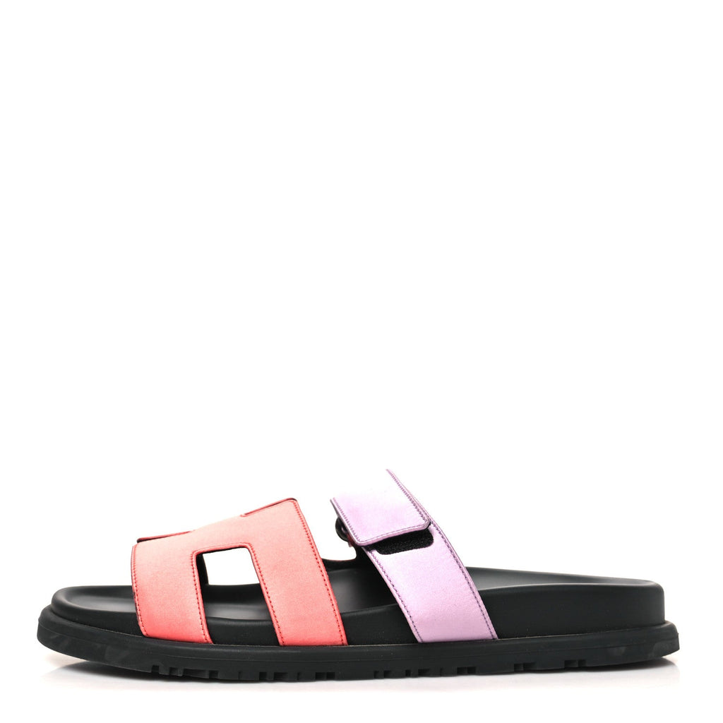 Hermès - Satin Crepe Chypre Sandals
