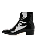 Gucci - Patent Calfskin GG Lois Bee Men’s Ankle Booties 13 Black