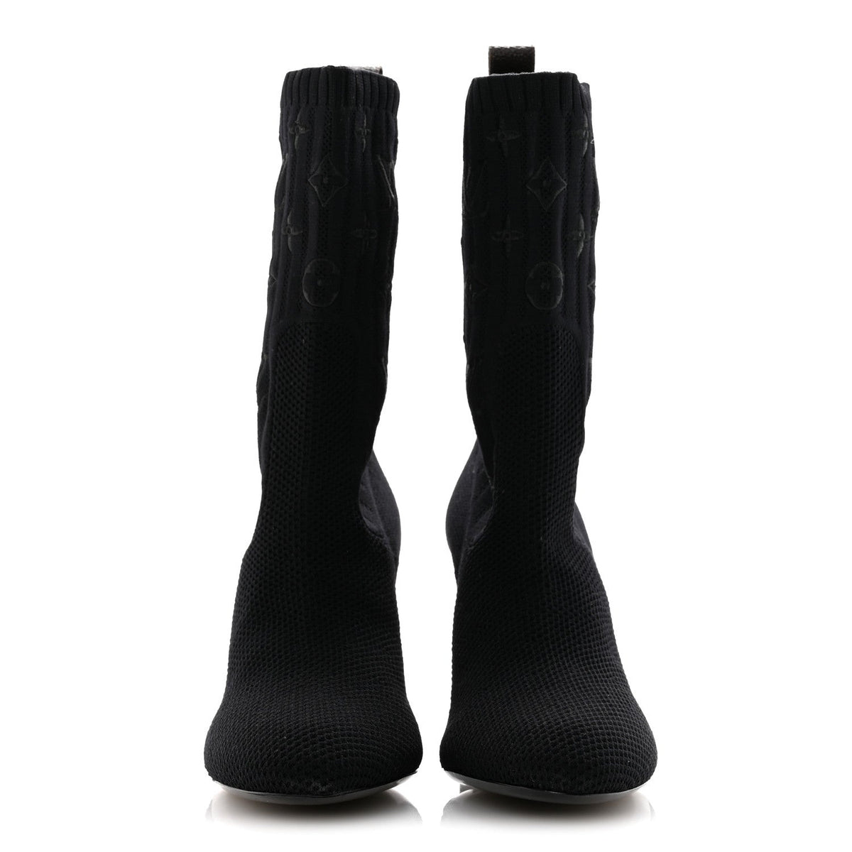 Louis Vuitton - Monogram Stretch Fabric Silhouette Ankle Boots