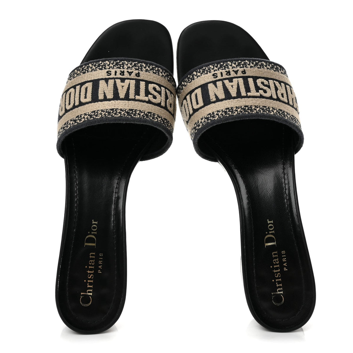 Dior - Cotton Embroidered Dway 40mm Slide Sandals