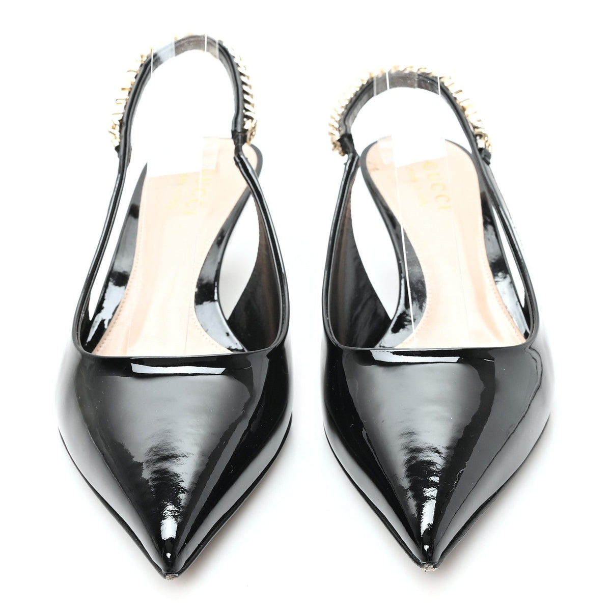 Gucci - Patent Signoria 35mm Slingback Pumps