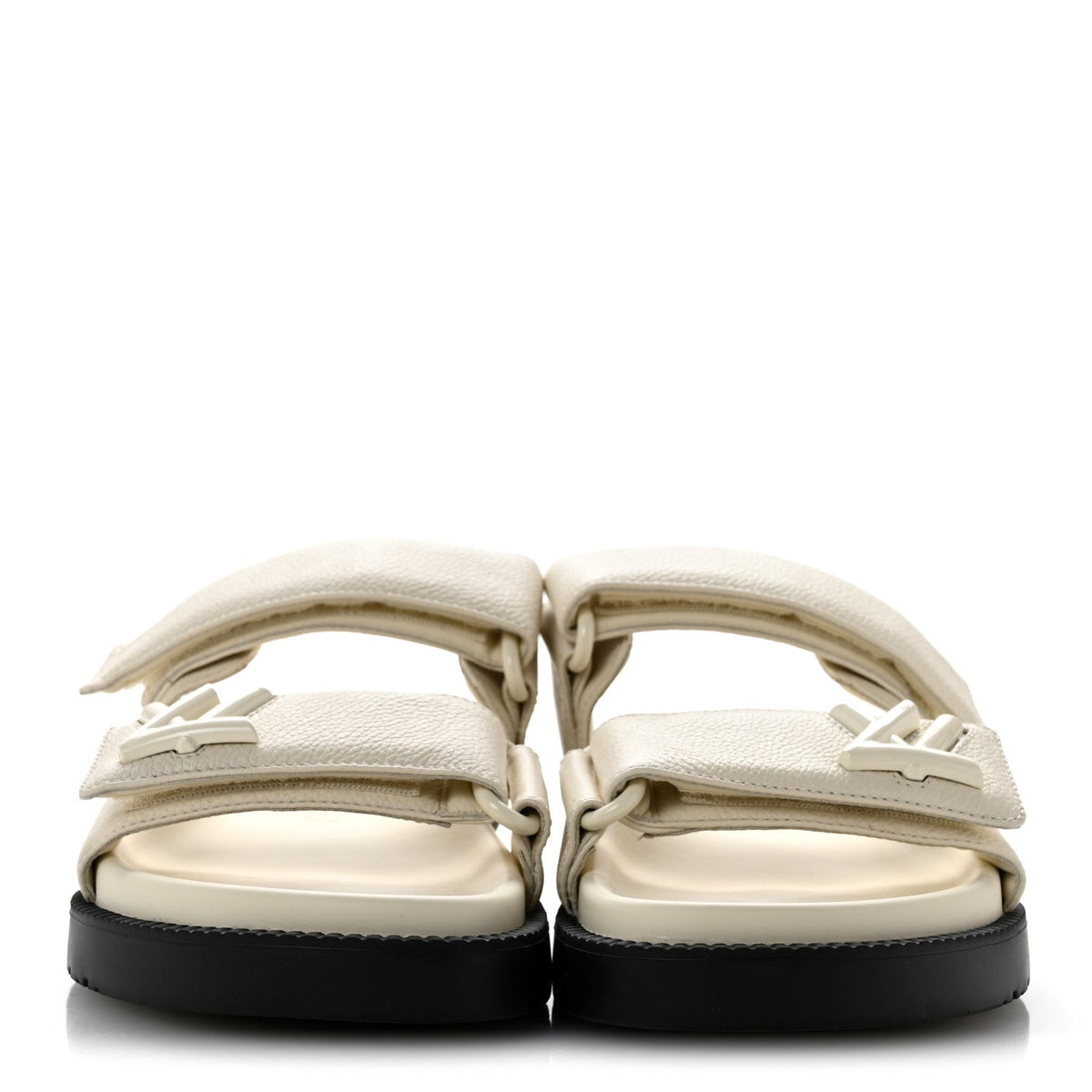 Louis Vuitton - Grained Calfskin Sunset Comfort Flat Sandals