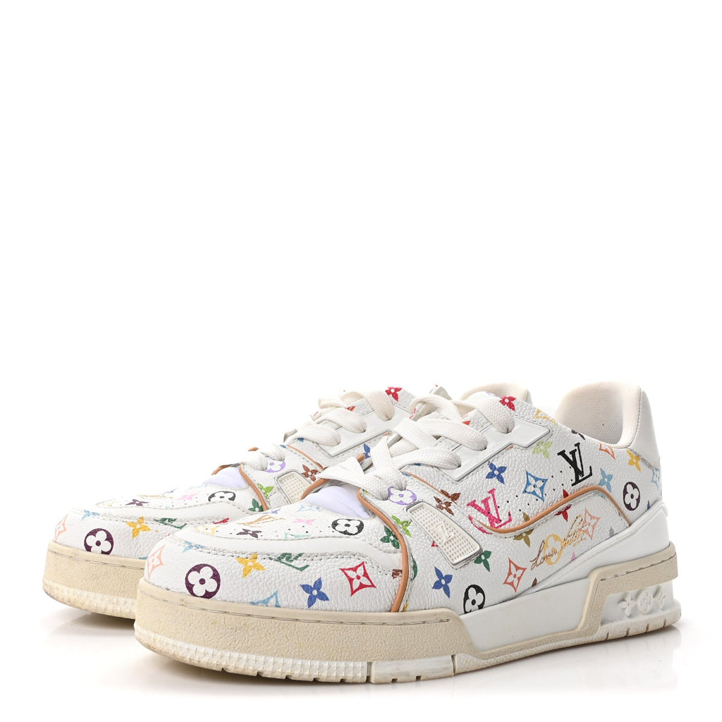 Louis Vuitton - LV X TM Calfskin Monogram Multicolor LV Trainer Sneakers