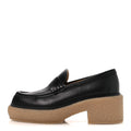 Hermès - Glazed Calfskin Fanny Loafers