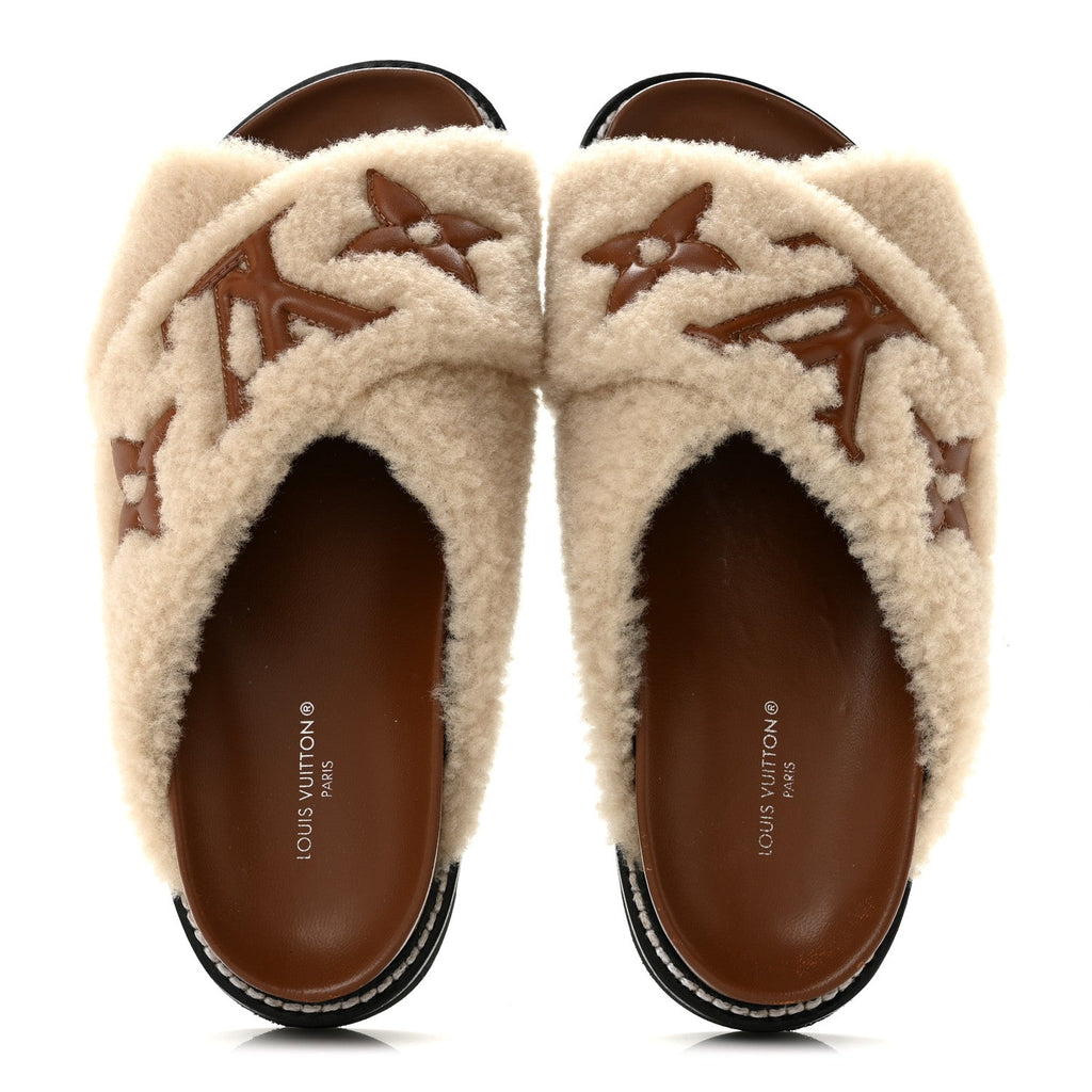 Louis Vuitton - Shearling Paseo Flat Comfort Mule