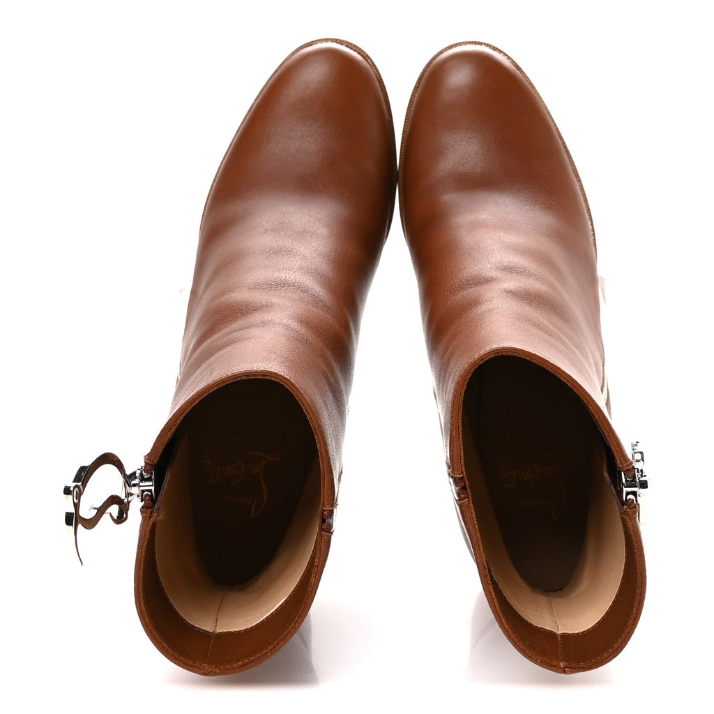 Christian Louboutin - Calfskin CL Zip Bootie 70 Ankle Boots