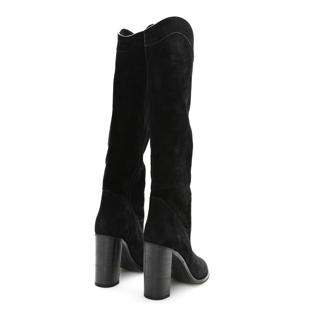 Saint Laurent - Kate 105 Western Knee High Boots - Black