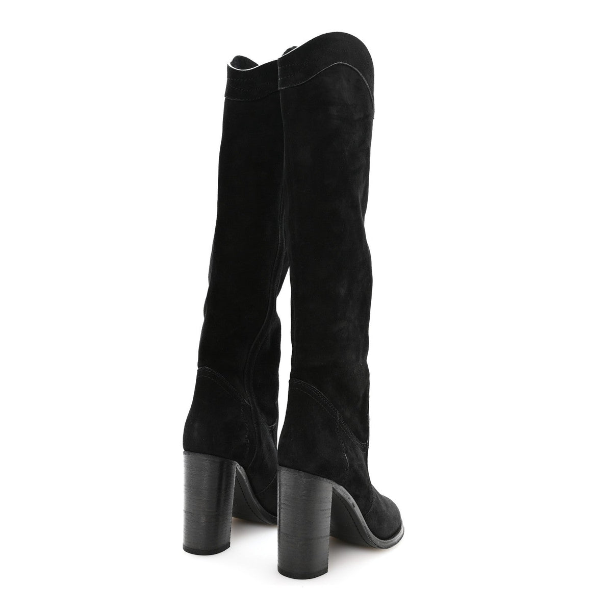 Saint Laurent - Kate 105 Western Knee High Boots - Black