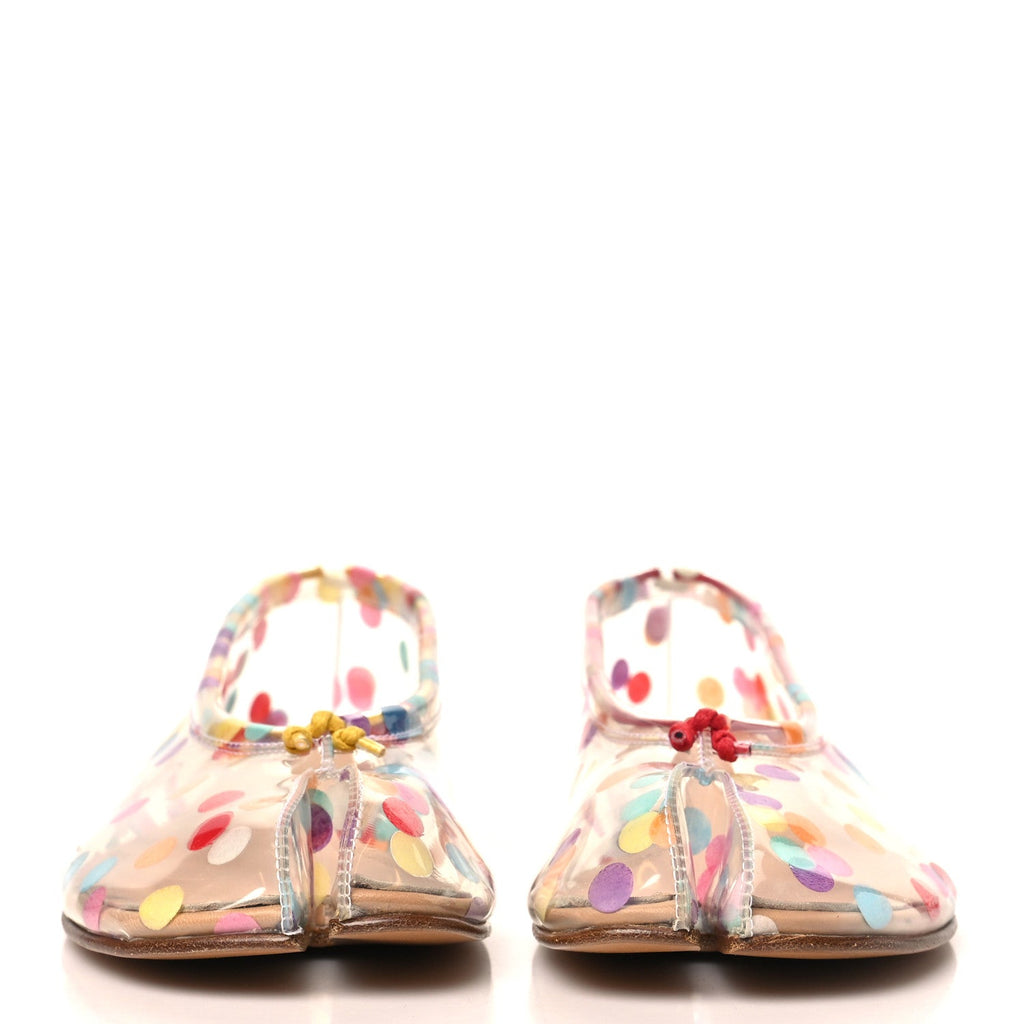 Maison Margiela - PVC Confetti Printed Tabi Ballerina Flats