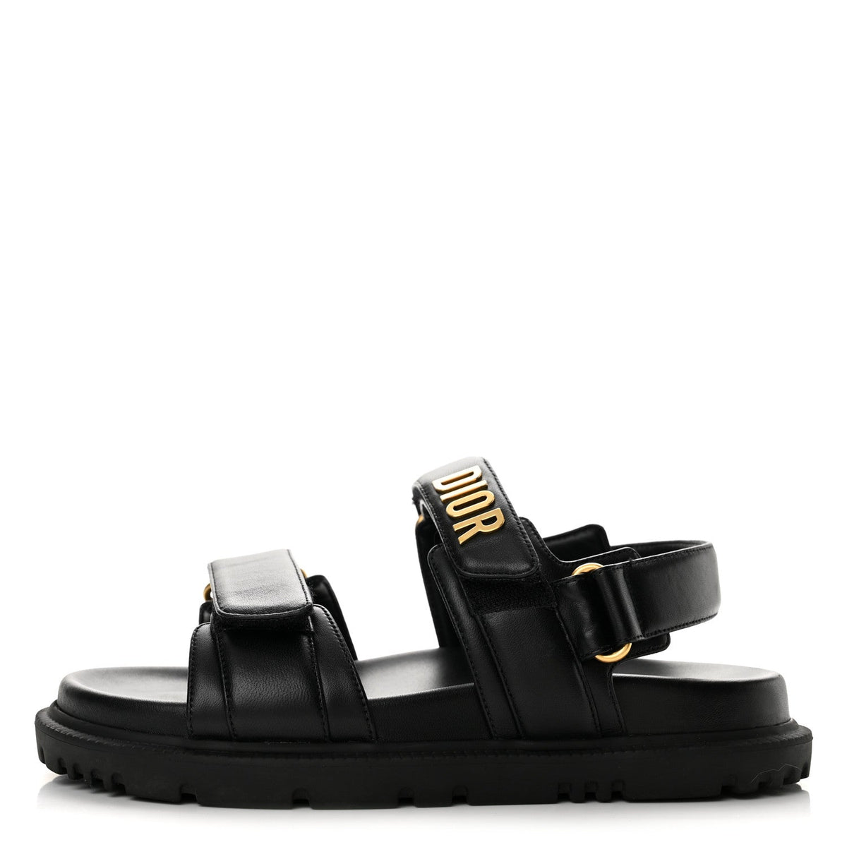 Dior - Lambskin Dioract 10mm Sandals - Black