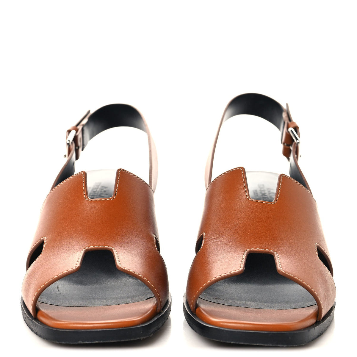 Hermès - Calfskin Elbe 60 Sandals
