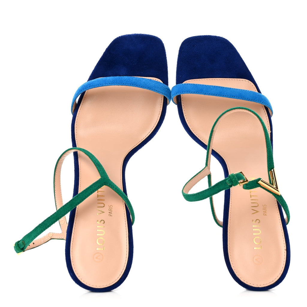 Louis Vuitton - Suede Goatskin Blossom Sandals
