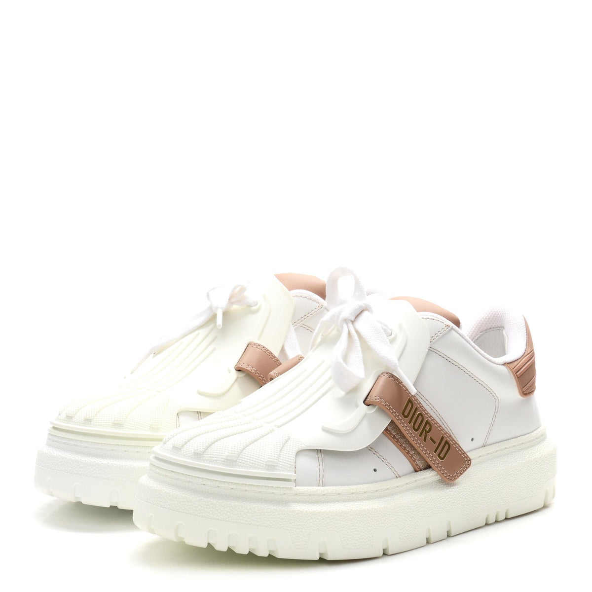 Dior - Calfskin Bi-Color Dior-ID Platform Sneakers