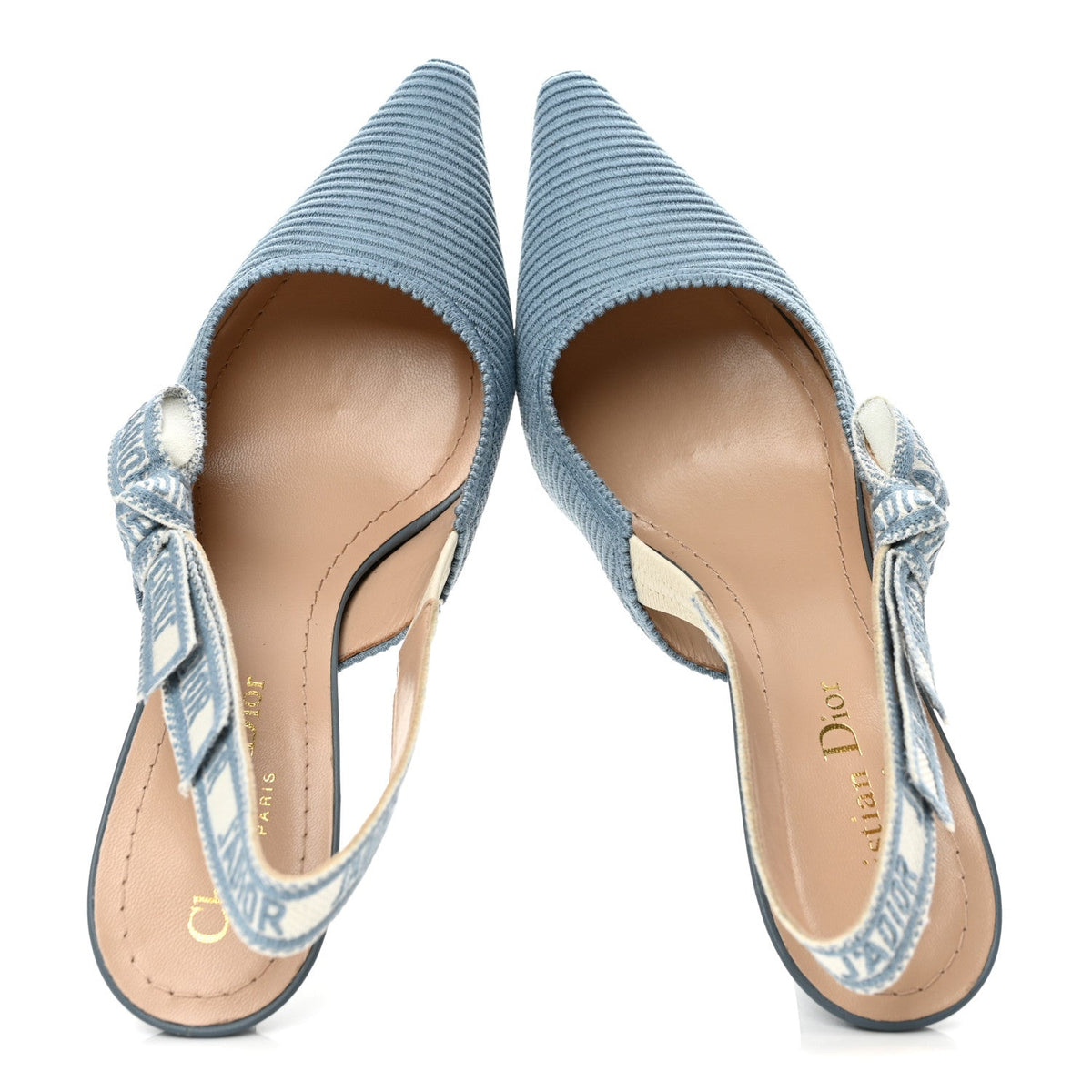 Dior - Cotton Ribbon Embroidered J’Adior Slingback 65mm Pumps