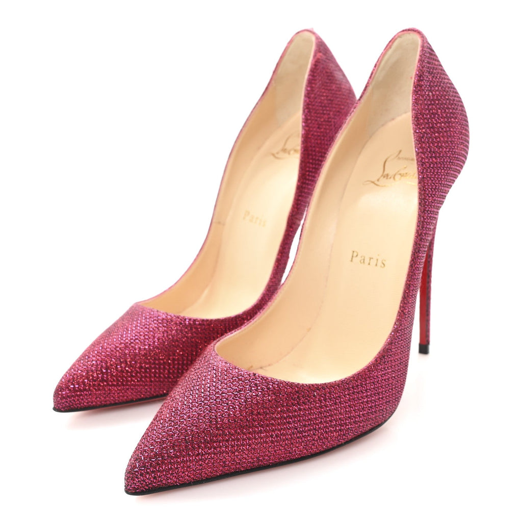 Christian Louboutin - Glitter Tisse Pigalle Follies 120 Pumps