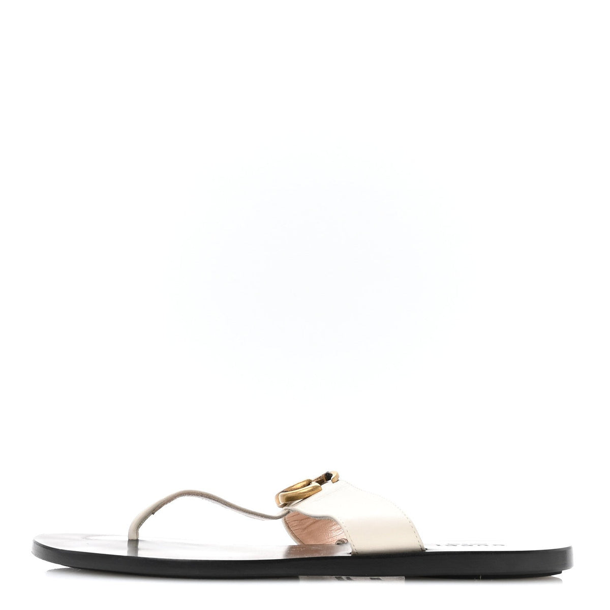 Gucci - Calfskin GG Marmont Thong Sandals