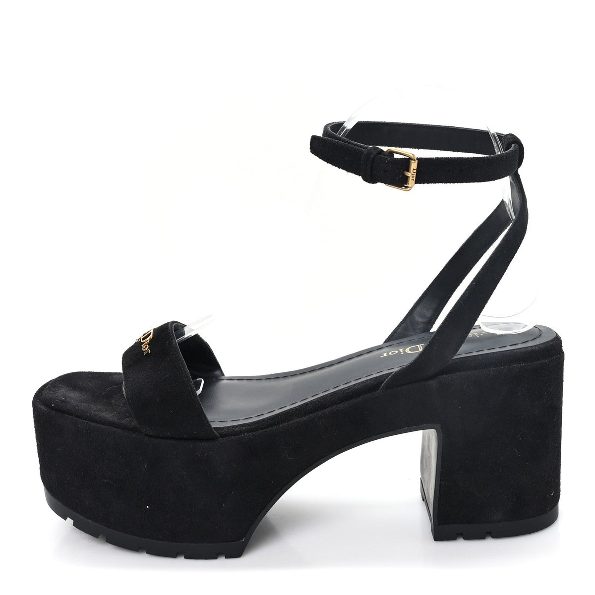 Dior - Calfskin Suede Dway Platform Sandals